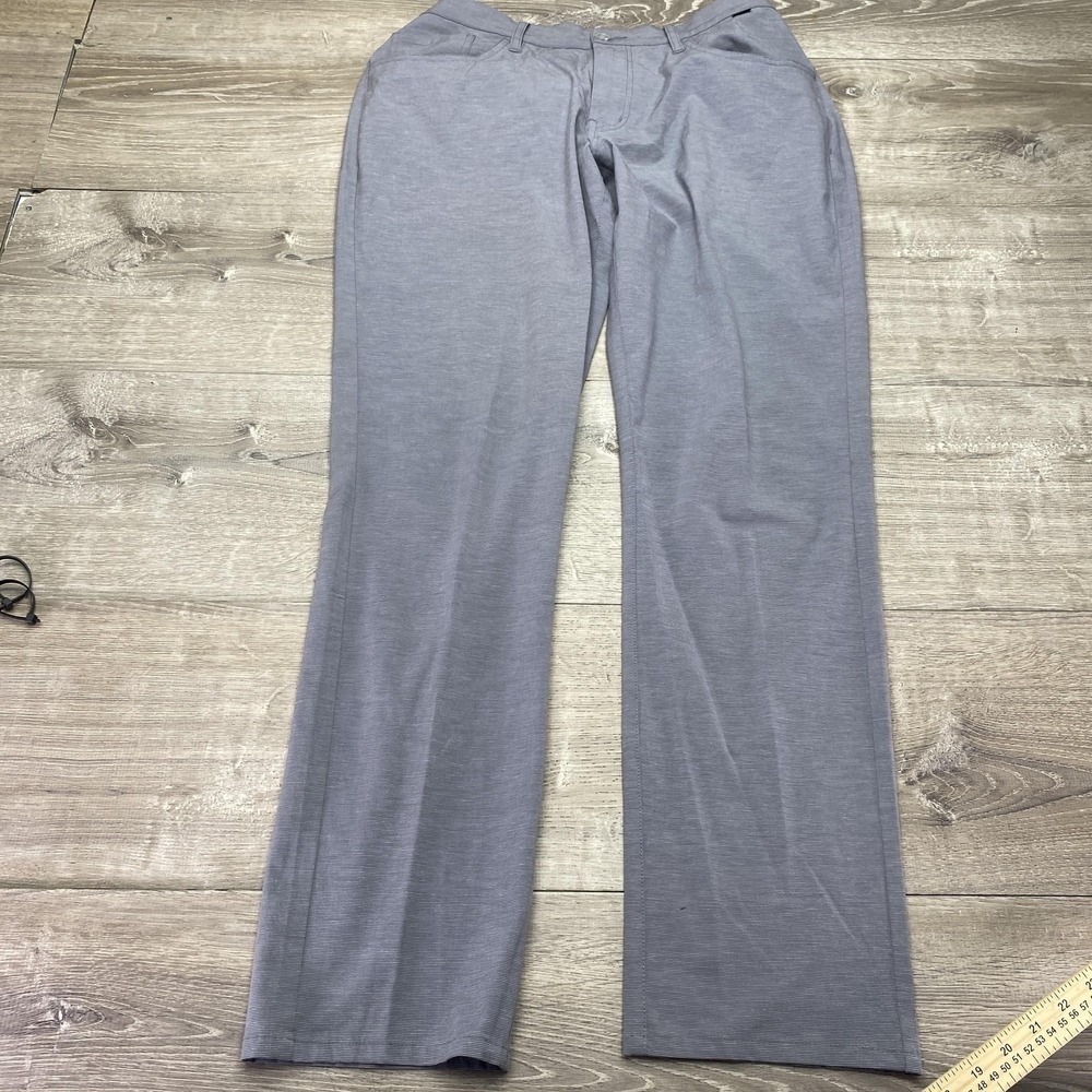 Travis Mathew Pants‎ Mens 34x32 Grey Polyester Cotton Spandex Golf Performance